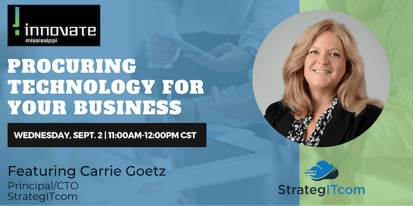 Carrie Goetz - procurement webinar - Innovate Mississippi