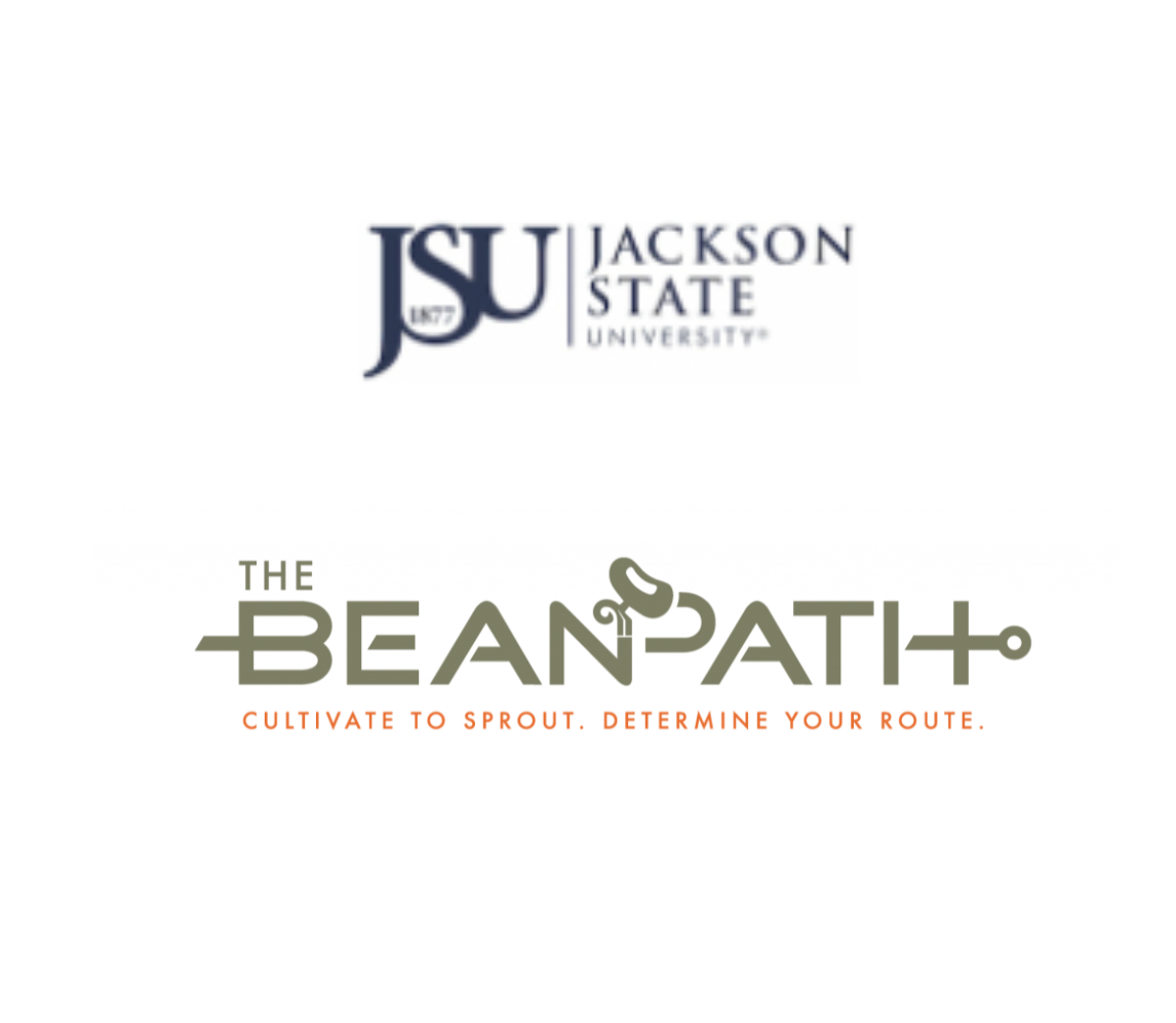 JSU and The Bean Path's logos stacked