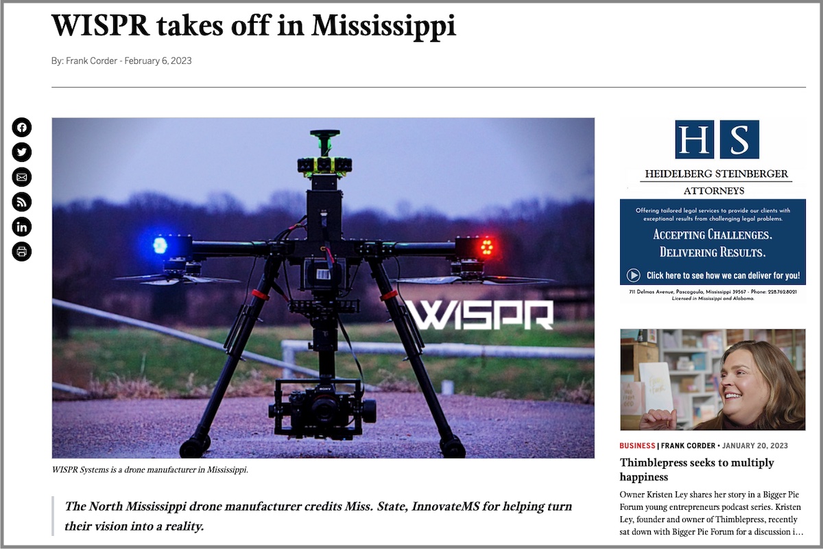 You are currently viewing North Mississippi Startup WISPR Making Headlines